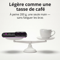 Brosse Chauffante Sans Fil Veloane™ — Spéciale Cheveux Courts & Fins
