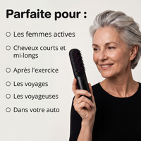 Brosse Chauffante Sans Fil Veloane™ — Spéciale Cheveux Courts & Fins